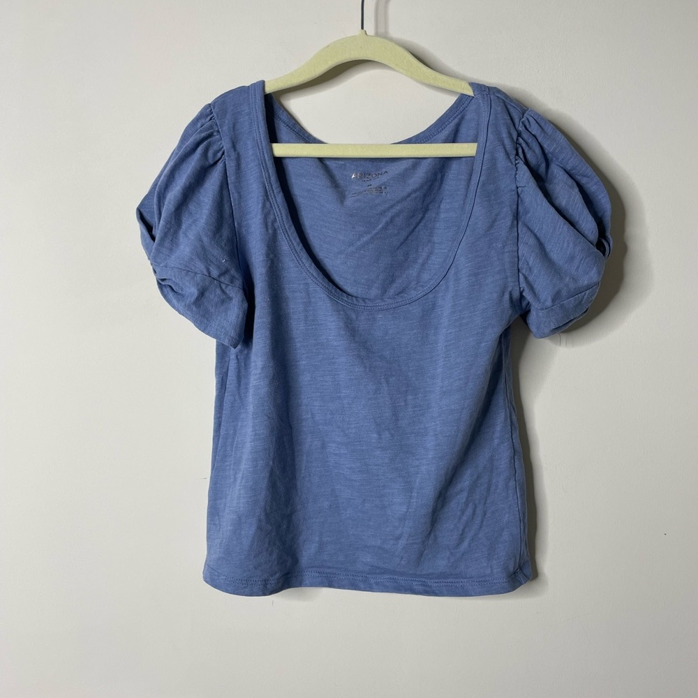 Arizona Blue Puff Sleeve Shirt Medium